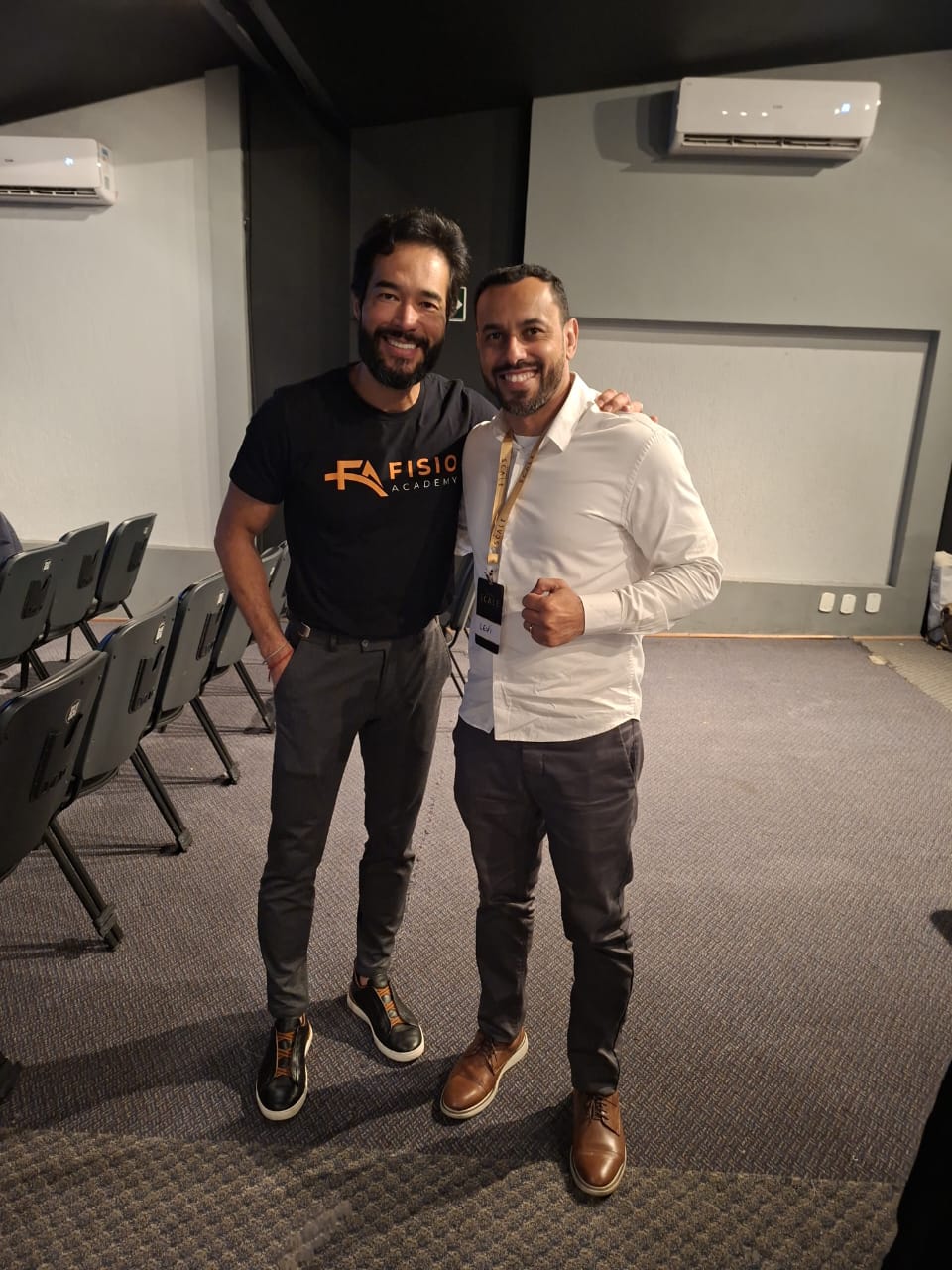 Levi Targino em evento de formação